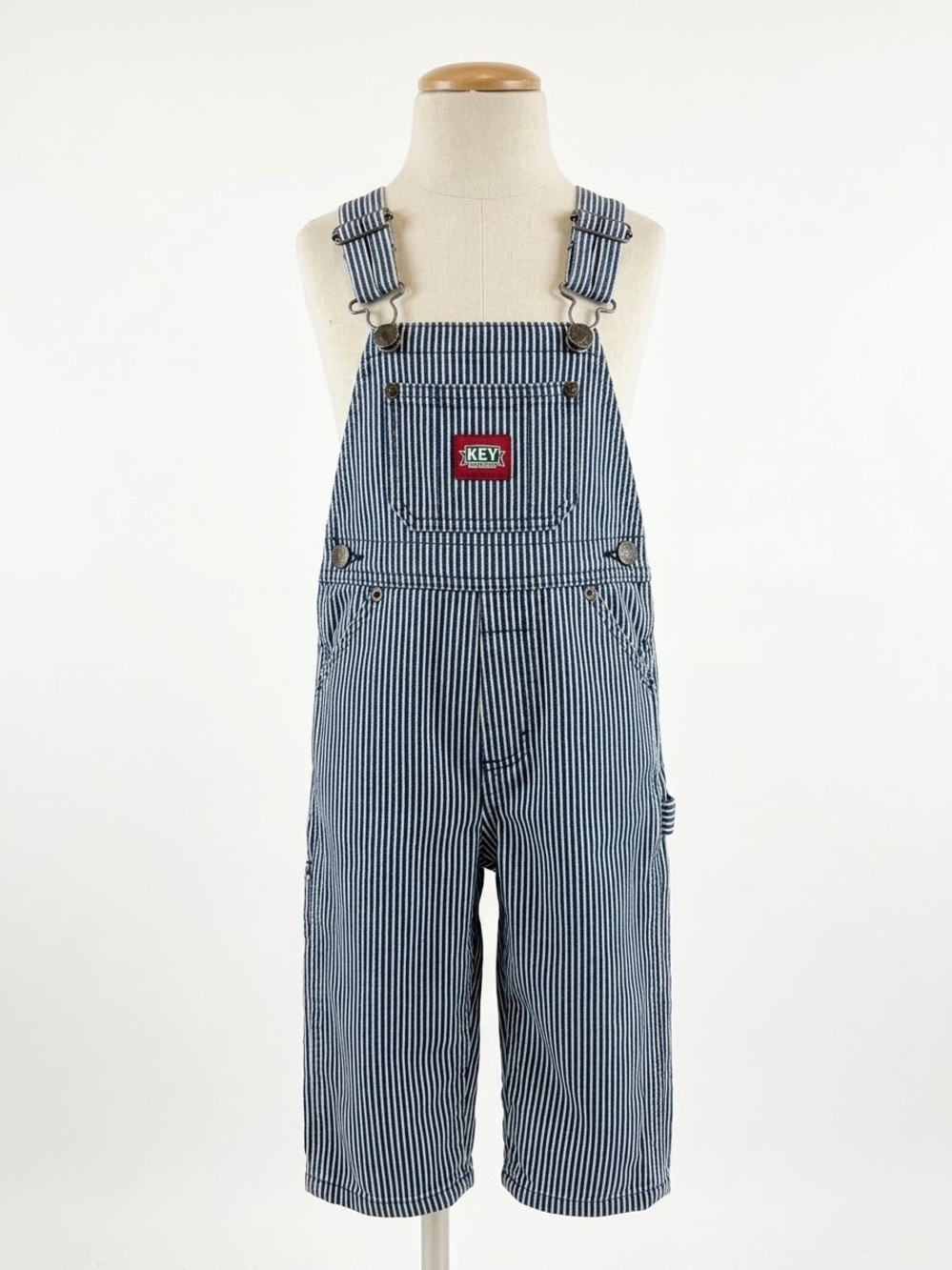Kids Blue Stripe Overalls - Comfortable Cotton Blend